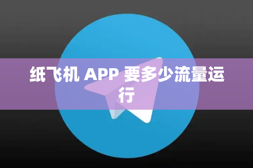 纸飞机 APP 要多少流量运行