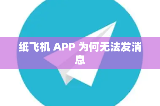 纸飞机 APP 为何无法发消息